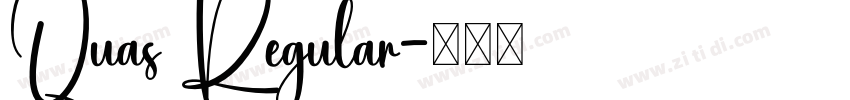 Quas Regular字体转换